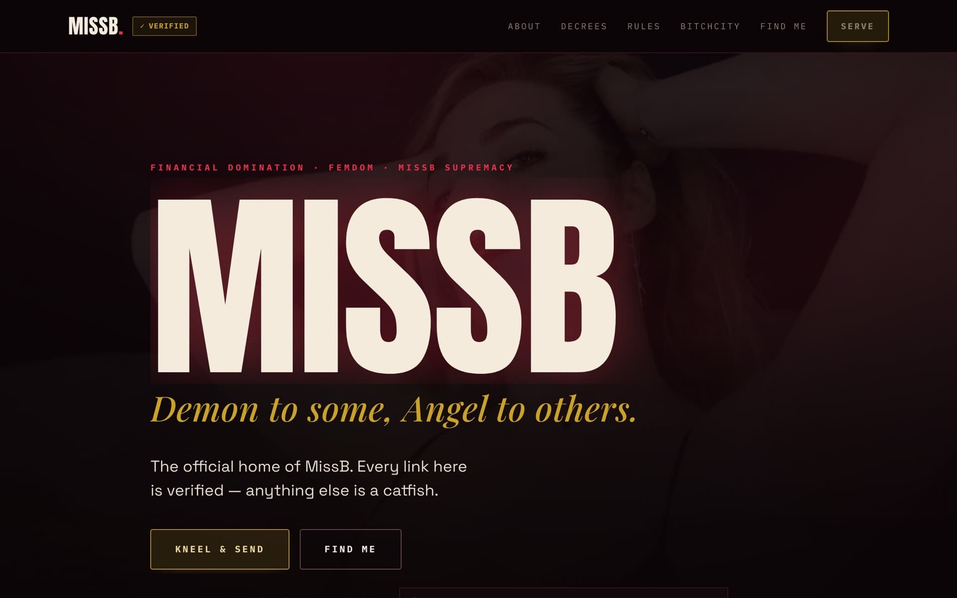Miss B — live site